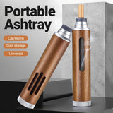 Luxury Wooden Cigarette Holder & Ashtray – 2-in-1