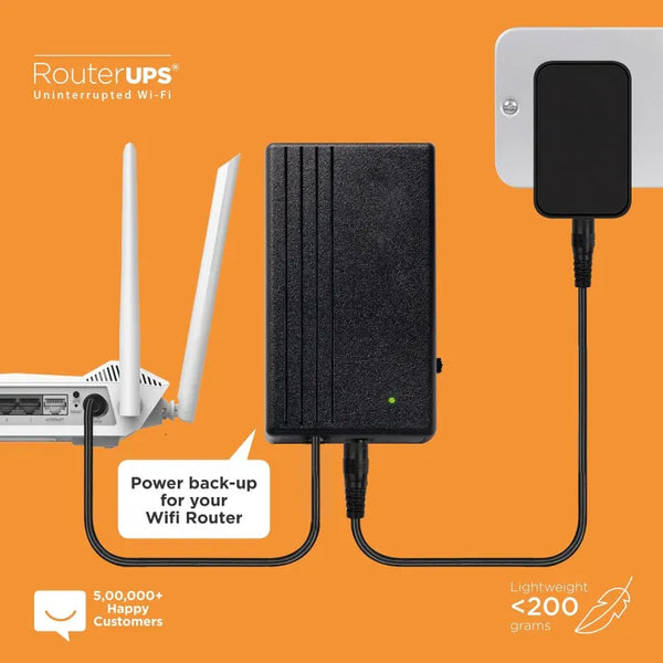 WiFi Router UPS Power Bank 12 Volts 1A 1.5A Tp Link Tenda PTCL Fiber 12v Router